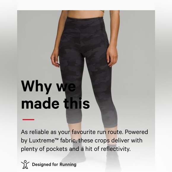 🖤lululemon🖤Swift Speed High Rise Crop 21”, Heritage 365 Camo Deep, Size 16 - Picture 3 of 16